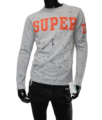 Футболка с длинным рукавом Super dry (XL, 300г) - Мега Секонд-Хенд