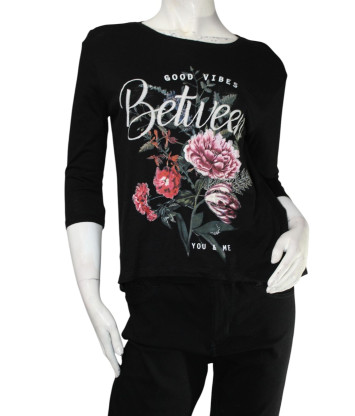 Футболка с длинным рукавом Bershka (M, 140г) - MSH Секонд-Хенд